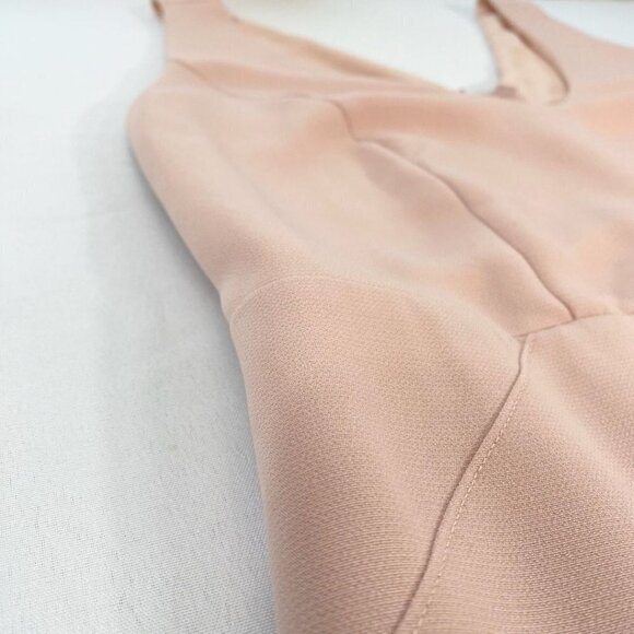 ARTI GOGNA SOFT DUSTY PINK SIDE SLIT SLEEVELESS MARIA GOWN - L - Picture 7 of 7